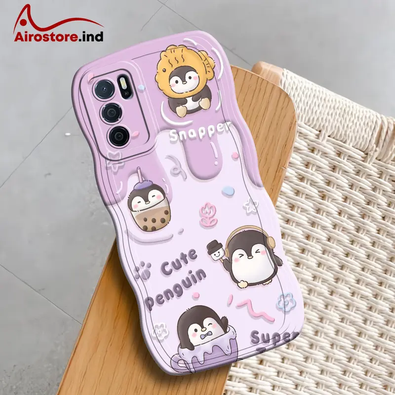 Casing Opp* A16 Gelombang - Softcase Handphone - Case Opp* A16 - Silicon - Kesing Hp  - Fashioncase - TPU - Pelindung Cover Belakang Handphone - Akesesoris Hp 1