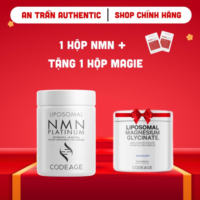   COMBO NMN MẶT NẠ TẶNG MAGIE  Viên uống liposomal NMN Codeage hỗ trợ cải thiện sức khỏe USA dùng được cho cả nam và nữ hộp 90 viên c 