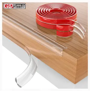 Lis Bumper Strip Silikon Karet Pelindung Ujung Pinggiran Sudut Meja Transparan Lis Tepi Meja Bening