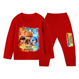 Baju Tidur Anak Piyama Boboiboy Setelan Panjang Ukuran 1 Sampai 10 Tahun Katun Katun Lengan-339