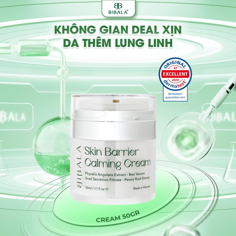 BẢN 50G Kem dưỡng làm dịu da dưỡng ẩm BIBALA SKIN BARRIER CALMING CREAM 50G BIBALA