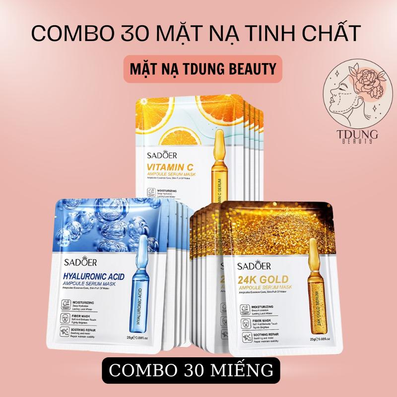 Mặt Nạ Serum Tinh Chất Colla.gen Dưỡng Ẩm Da Đắp Mặt - Set 30 Miếng