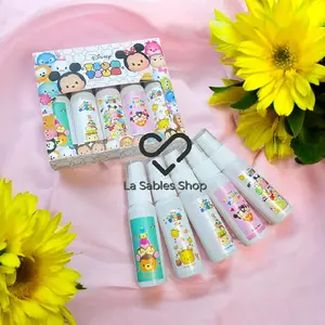 Parfum Anak Isi 5 botol + Box / Perfume Disney Tsumtsum Wangi Tahan Lama Kids Cewek Cowok