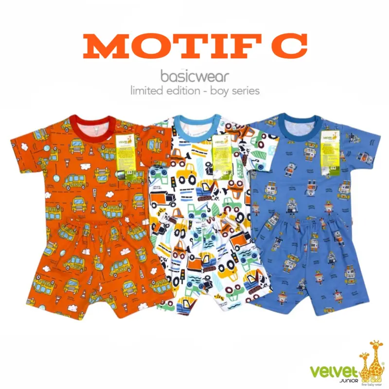 3 STEL velvet junior baju PENDEK celana PENDEK size S M L LB XL XXL Setelan Fashion 3
