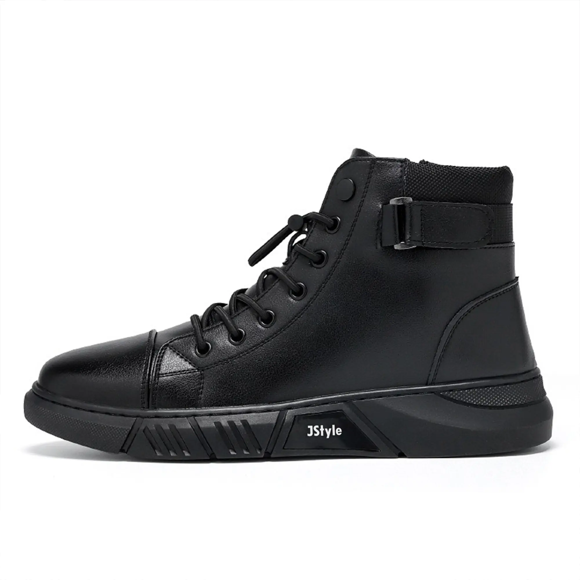 JP-029 [Sepatu DNY] Sneaker Shoes Pria Hitam Korean Style Sepatu Boots Cowok Fashion