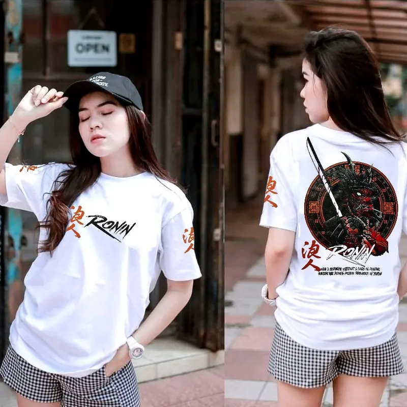 Dvandra.id Tshirt Ronin Japan kaos distro unisex cotton combed 30s 1