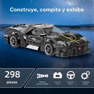 Modelo de coche deportivo en miniatura, vehículo de carreras clásico para ciudad, bloques de construcción a escala 1:24, Super Racers, regalo para días festivos, decoración de escritorio