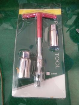 Product Review of Kunci busi flexible 16 21 mm set kunci busi t mobil motor spark plug socket - Alat pembuka busi kendaraan kunci T pasang copot busi set 3pcs kunci busi set from g**m 0