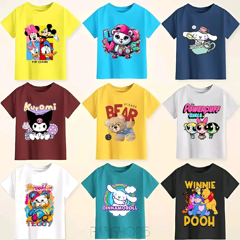 Paket Hemat 100Rb Dapat Pcs Kaos Anak Perempuan Usia 1-7 Tahun Random Motif Fashion Anak perempuan Katun 0