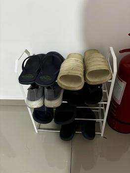 Product Review of Rak Kasut Logam, Penjimatan Ruang, untuk Ruang Tamu, Penyimpanan Kasut, Hitam from l**e 0