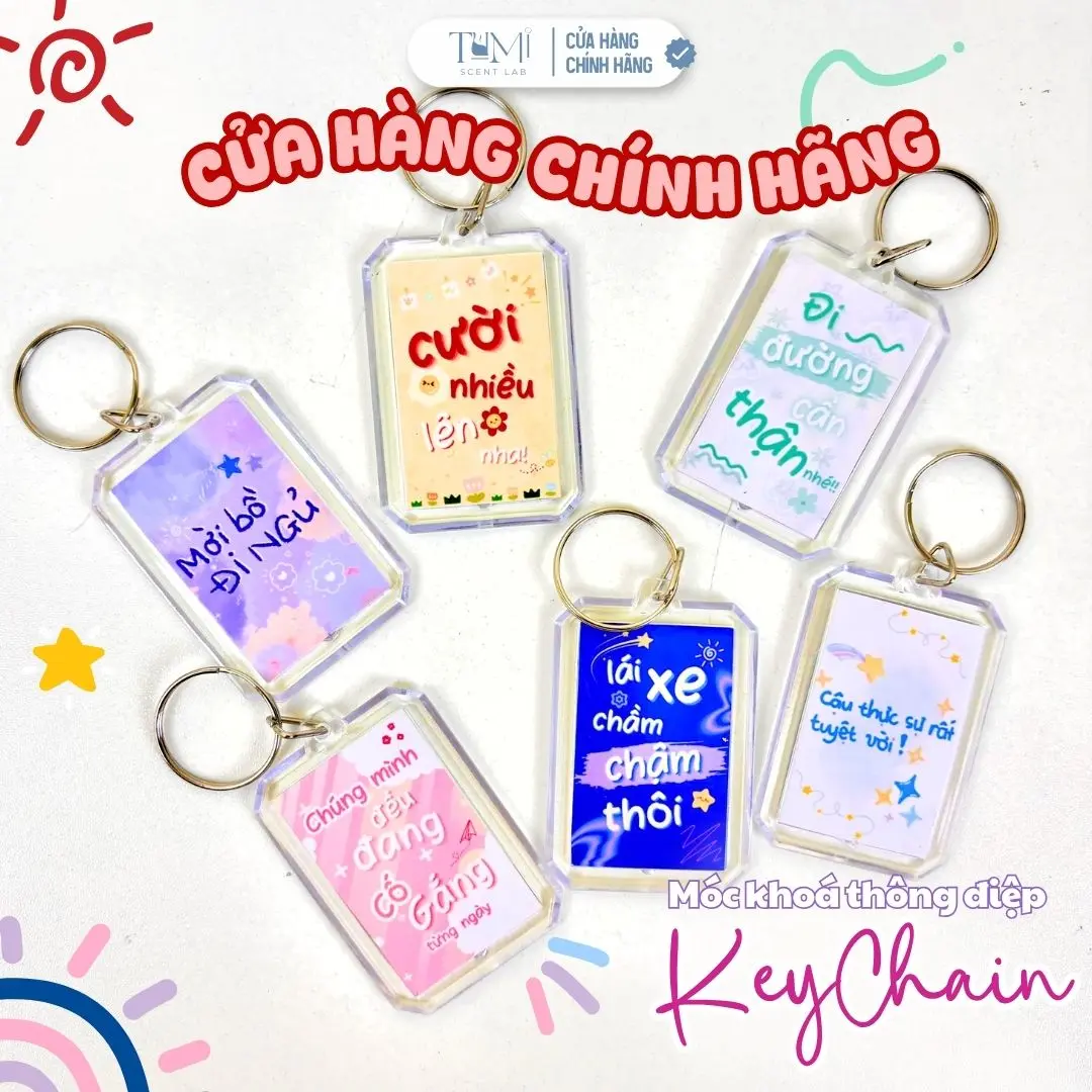 Móc Khoá Thông Điệp, Lời Nhắn Truyền Động Lực, KeyChain Treo Balo, Chìa Khoá Siêu Dễ Thương, Tặng Ba Mẹ, Người Yêu, Bạn Bè, Đồng Nghiệp