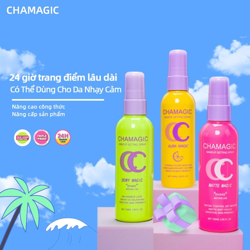 Xịt Khoá Nền Trang Điểm Công Thức Bùn Magic Dewy Lớp Hoàn Thiện Mút Mịn Không Thấm Nước Chống Nhòe Chống Mồ Hôi Kiểm Soát Dầu Khóa Tạo Màng Nhanh Lâu Trôi Khóa 24H 100mL Thích Hợp Để Cố Định Lớp Trang Điểm 24H
