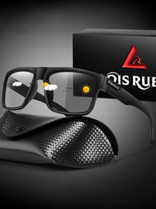 Lentes fotocromáticos de moda con estuche y caja de regalo, diseño unisex para deportes al aire libre, conducción, pesca, running, viajes, playa, vacaciones