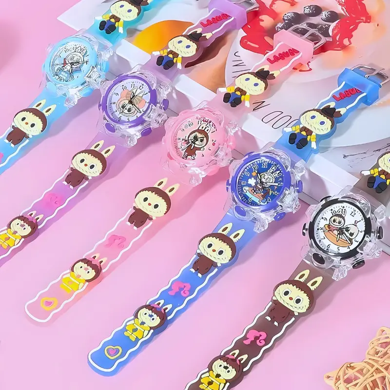 Jam Tangan Anak Karakter Labubu Trendy Untuk Si Kecil Yang Aktif dan Stylish Fitur Lampu Berkedip 0