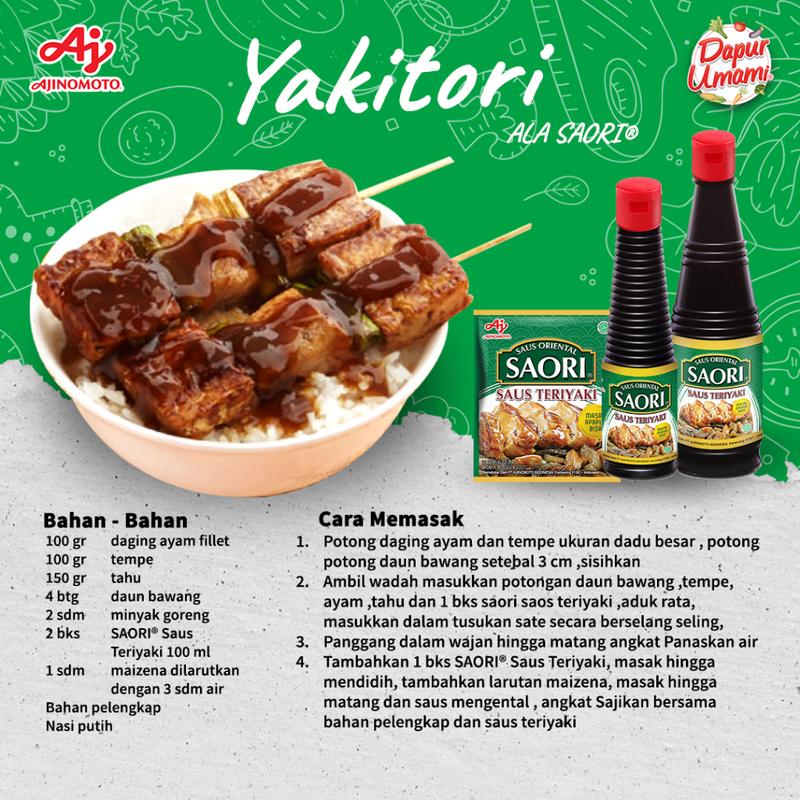 SAORI® Saus Teriyaki Oriental Sachet 22ml (4 pcs) 4