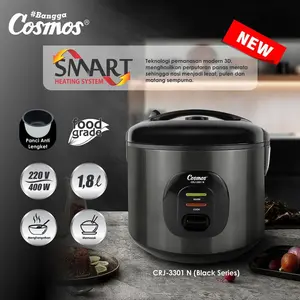 COSMOS CRJ-3301 N Rice Cooker 1.8 Lt / Magic Com Cosmos 1.8 Liter {Tanpa Kukusan}