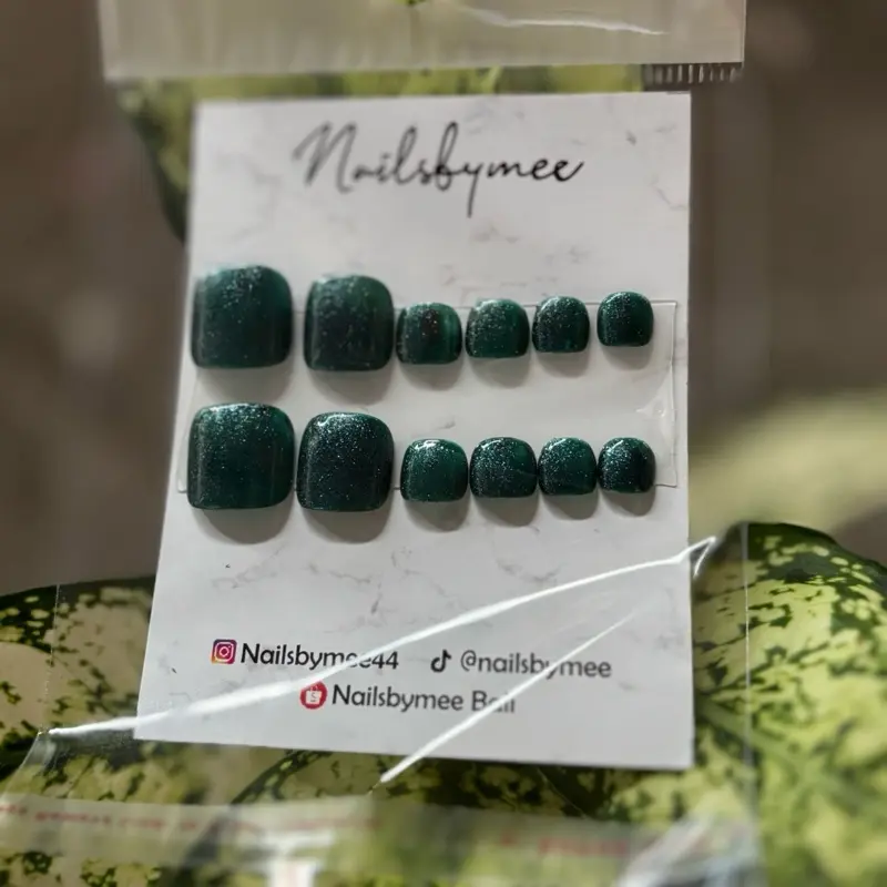 Aneka warna Kuku palsu kaki polosan Nail Art 3