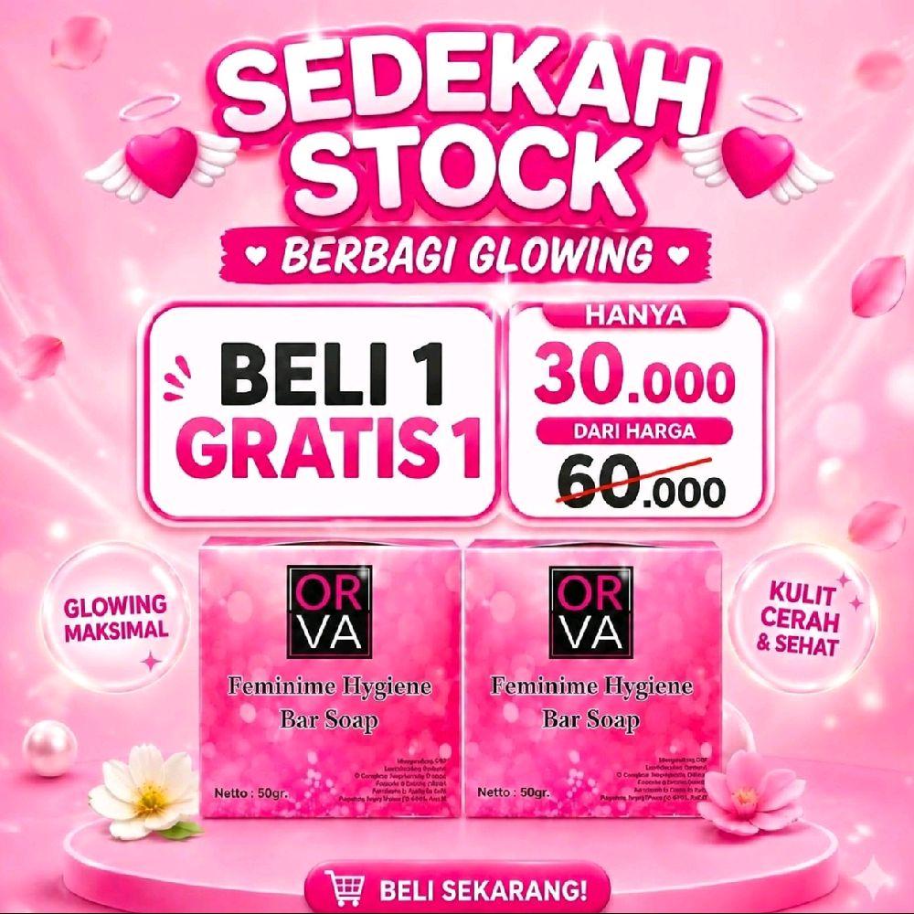 2pcs Sabun Kesad Kewanitaan untuk Perapat Keputihan | Orva Hygiene Bar Soap Feminine Membersihkan