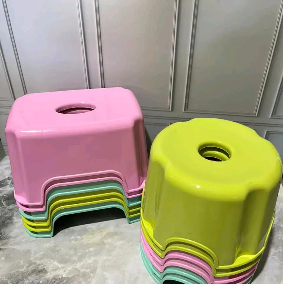( 3pcs ) Kursi Jongkok Yoyo Star Segi+Bulat | Tempat Duduk | Bangku Plastik