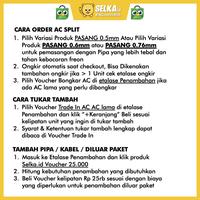 Gambar AC GREE GWC-07N1 + PASANG AC SPLIT 3/4 PK DELUXE STANDARD BLACK DIAMOND FIN - UNIT ONLY dari Selka ID Specialist AC Kota Administrasi Jakarta Barat 2 Tokopedia