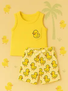 Baju Setelan Singlet Duck Kantong