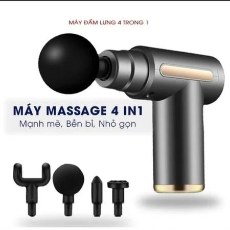 Máy Massage Cầm Tay 4 Đầu 6 Chế Độ Giãn Cơ Giảm Mệt Mỏi - Massage Toàn Thân 6…