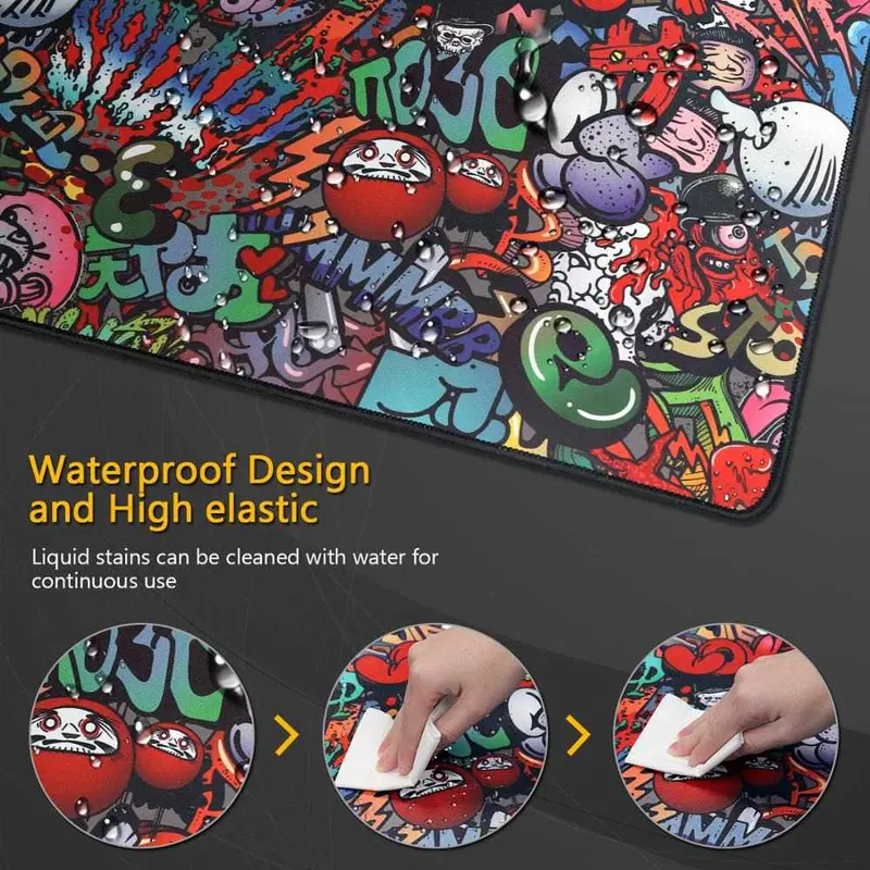 TaffGO EI25 Mouse pad Gaming Gravity Mouse pad Gaming XL Mouse pad Gaming Besar Gravity Mouse pad Gaming Large Mousepad XL Gaming Mousepad XL Mouse Pad XL Desk Mat Motif Gravity 400 x 900 mm – MULTI VARIAN Computer 2