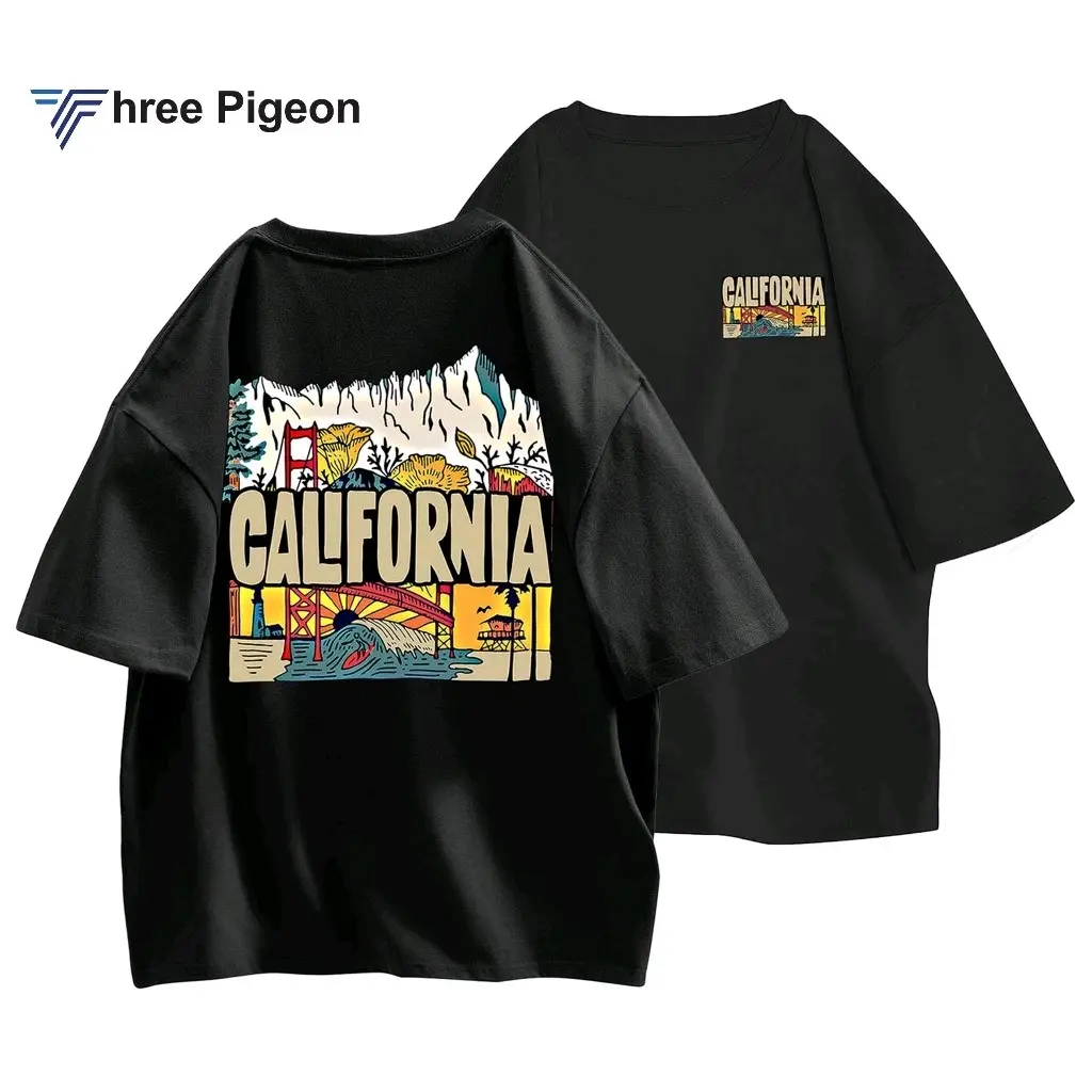 T-shirt-CALIFORNIA kaos distro keren