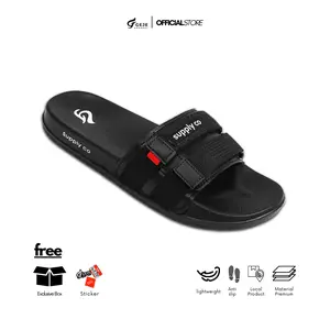 [SDL00001-6] Sandal Slop Slide Webbing Slippers  Footwear Original SupplyCo Sendal  Selop  Pria