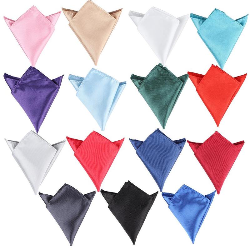 Satin Phụ kiện nam Bộ đồ Chất rắn Chất rắn Túi Trơn Hanky Đàn ông cho tiệc cưới…