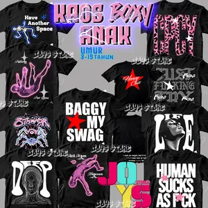 [15 MOTIF] KAOS ANAK SKENA Boxy Fit Baju Kaos Oversized Tshirt Focus Black Pria Wanita Cotton Combed - Skena - KAOS kalcer - FOCUS BLACK - KAOS SKENA VIRAL