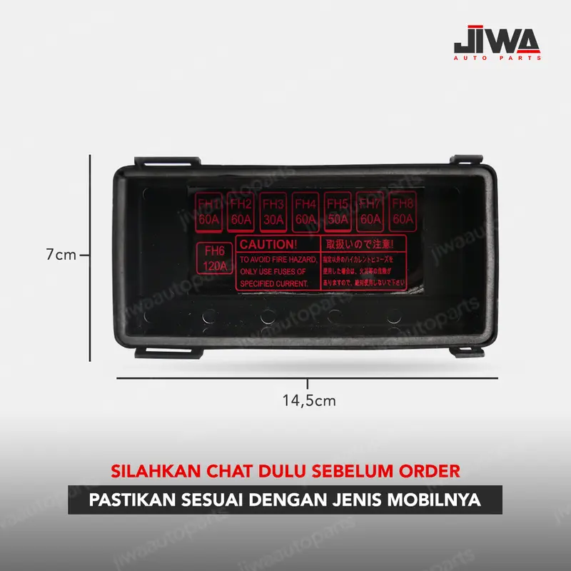 Jiwa Auto Cover Fuse Box Canter FE71 PS 110 125 136 Tutup Sekring / Tutup Box Sekering Mobil 2