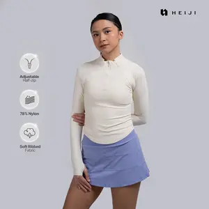 HEIJI -  FormEdge Zip Top [Atasan Olahraga Wanita, Half Zip Top, Structured Activewear]