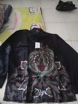 Product Review of Kemeja Batik Ayah dan Anak Laki-laki Lengan Panjang Usia 2-12thn Motif Hijau Seragam Kain Katun Baju Pria Pendek Hem Hitam Couple Atasan Keluarga Dewasa from f**t n**. 0