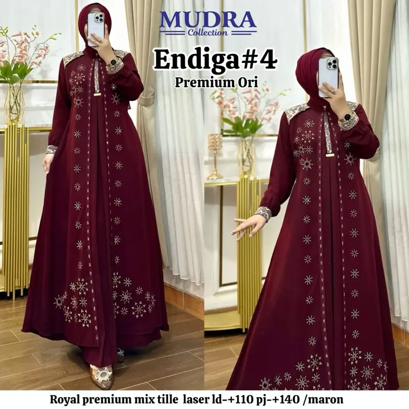 Hari Raya Longdress muslimah dress party dress  ironless abaya baju raya