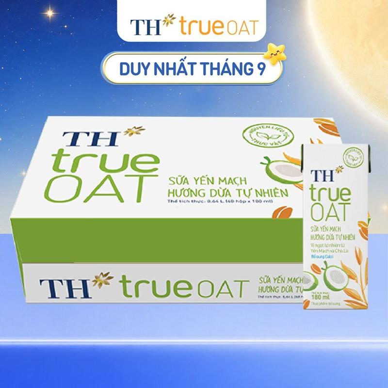 Thùng 48 hộp Sữa Yến Mạch Sô Cô La TH true OAT 180ml