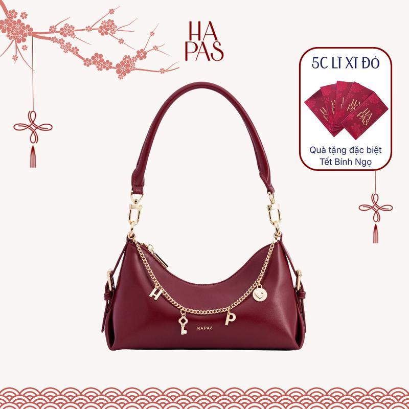 BST HAPPINESS 2026 Túi Xách Nữ Ruby HAPAS Lock Charm Đeo Vai Sang Trọng Size 26 - TDV2510101