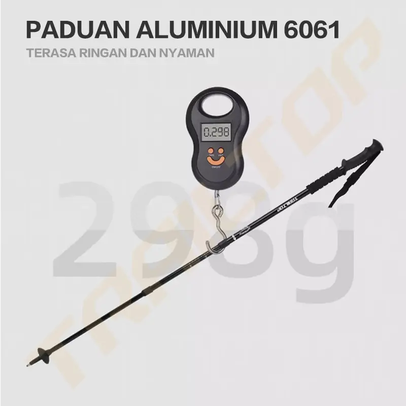 [READY] TrailTop Tracking Pole Lipat Tongkat Gunung Trekking Hiking Dapat Diatur Sesuka Hati 65-135cm Camping 6