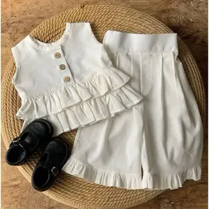 KANNAYA RUFFLE ONESET SETELAN ANAK PEREMUAN KOREAN Fashion