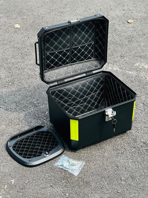 Motorcycle ABS top box 36L 45L 57L with base plate box motor - TikTok ...