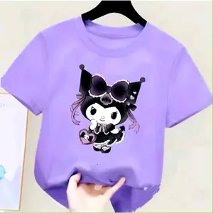 Baju Kaos Atasan Anak Anak Motif Kuromi Helai Umur 2-16 Tahun
