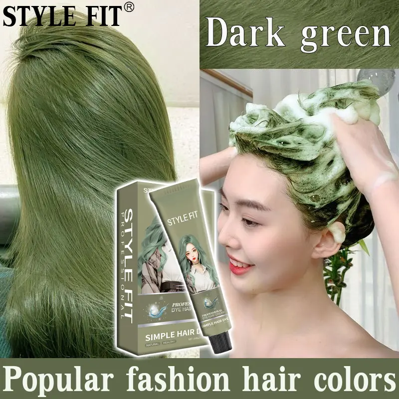 The latest popular hair color, clear color that does not fade, STYLE FIT, organic hair dye cream, Hair Dye Pewarna Rambut, direct dye, no hair damage, Hair Dye Cream, Hair Color Cream