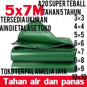 terpal korea type A20 ukuran 4×6 Korea super teball (tersedia ukuran lain di etalase toko)