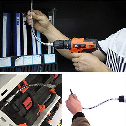 Đầu Tuốc Nơ Vít Khoan Đa Năng ToolTopia, Trục Linh Hoạt Hình Rắn 1 / 4 ", Với Bộ Chuyển Đổi Đầu Lục Giác 7