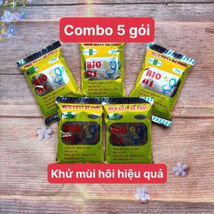 (Combo 5 gói) Men Xử Lý Bể Phốt Bio 01 - Khử Mùi Hôi, PhòngTắc Nghẽn, Diệt Trùng Trứng Sán Làm Sạch