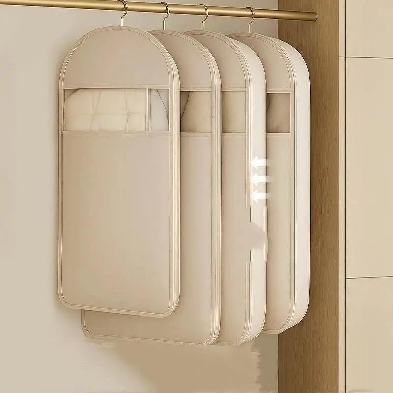 1PC nén túi cho xuống áo khoác bụi che treo giải pháp lưu trữ