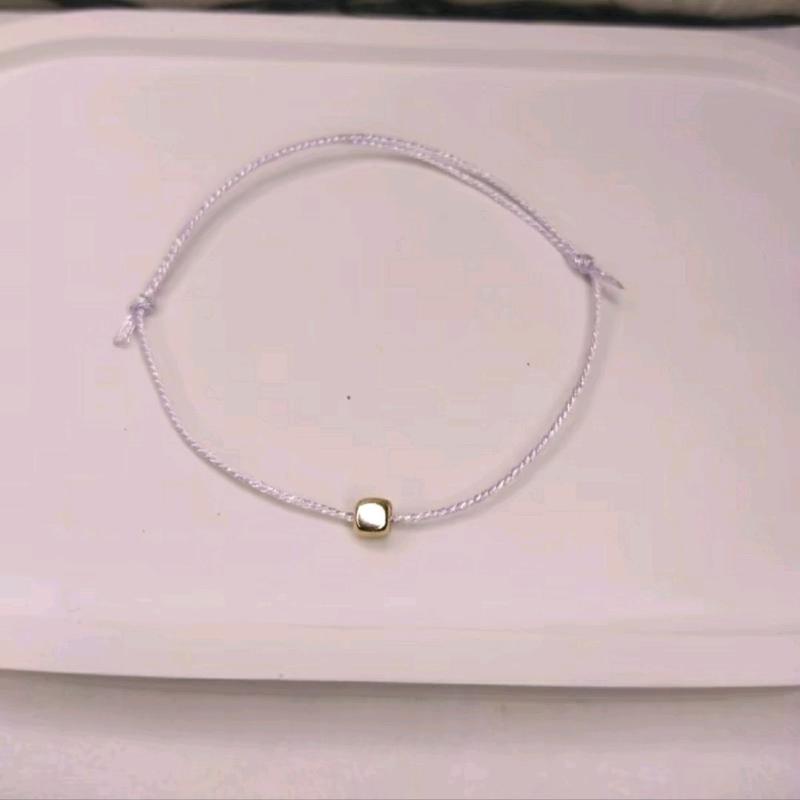 Gelang Tali Kilap kecil lucu imut harum dan mempesona (charm kubus) Elegan 4
