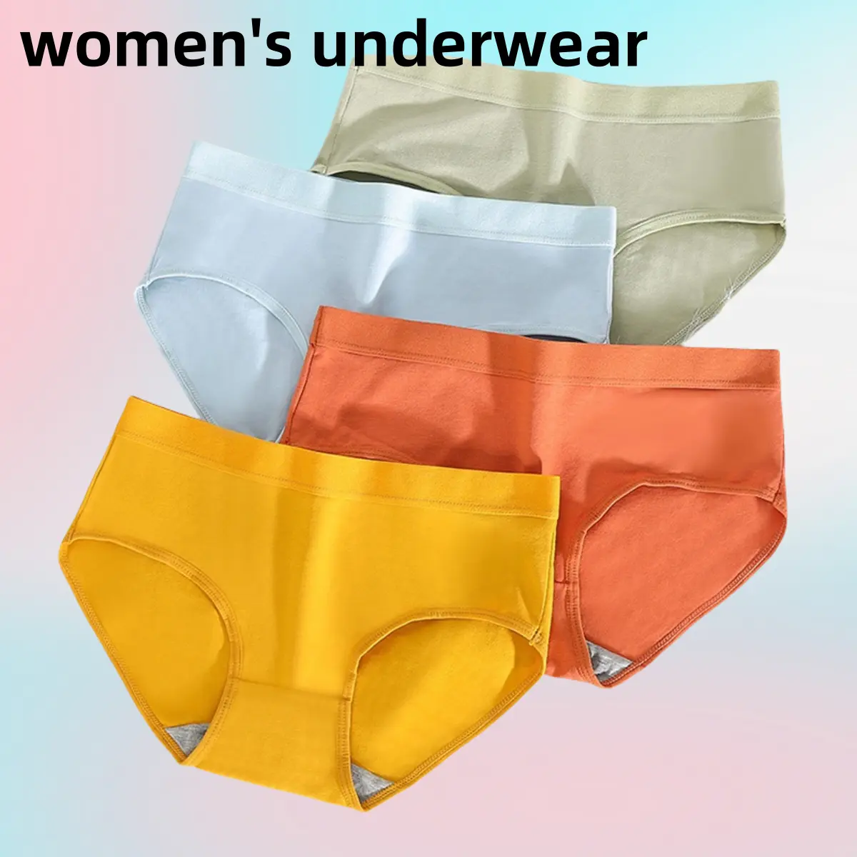 Seluar Dalam Wanita, Seluar Dalam Kapas, Seluar Dalam Bernafas, Seluar Pendek, Warna Macaroon, Saiz Besar M-XXL, A06 terylene klasik klasik saiz besar 40c seluar dalam hitam Dusty Pink