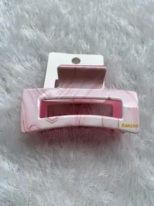 Jepit Marbel Kotak Motif Marmer / Keramik / Jedai Korean Looks Kotak Marbel / Jepitan Rambut