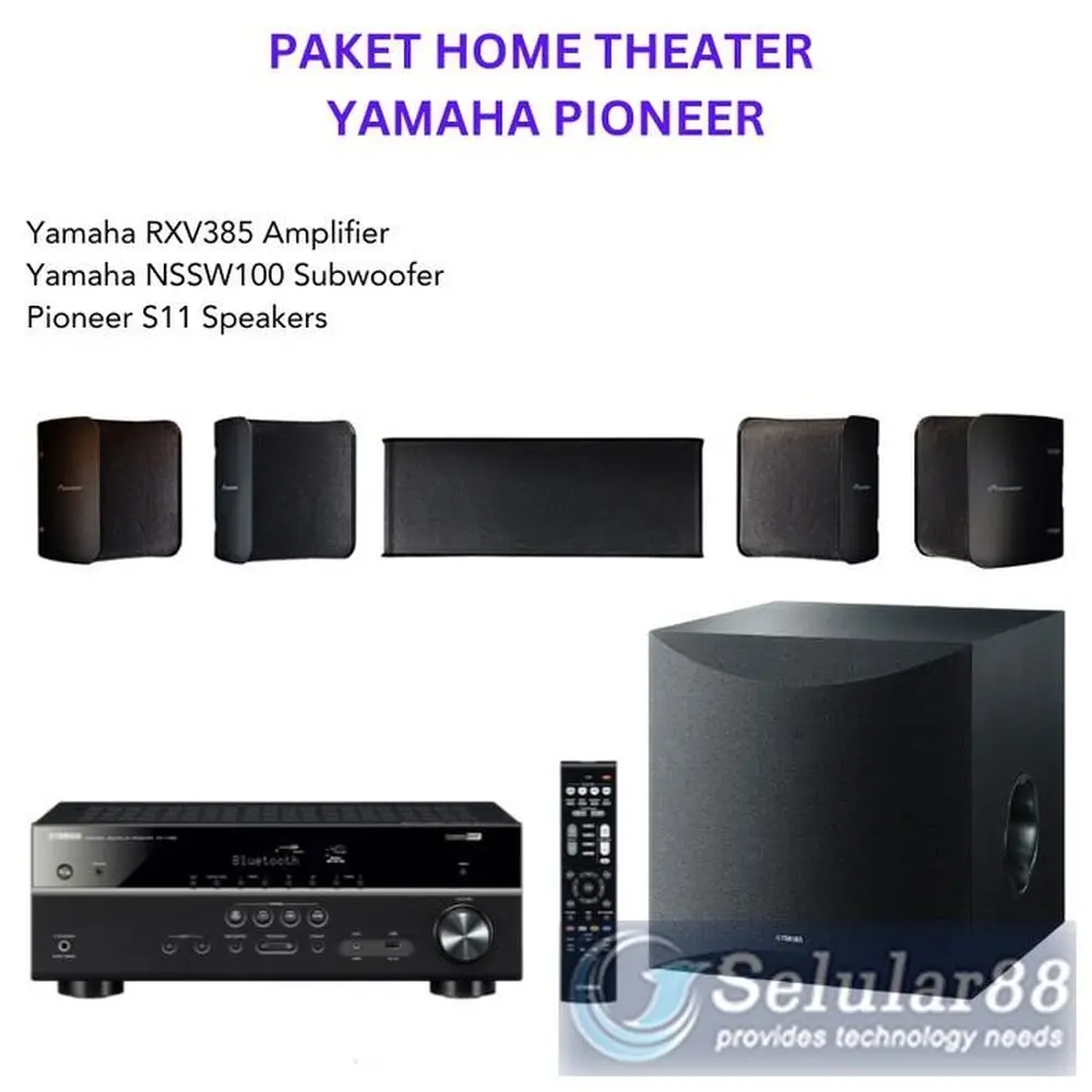[Paket] Yamaha Pioneer Speaker Amplifier Subwoofer Home Theater Audio